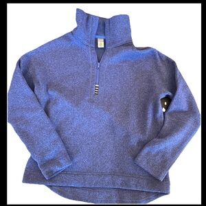 Stio Women's Sweetwater Fleece Half Zip Sz Small Blue Outdoor Camp Hike Sweater